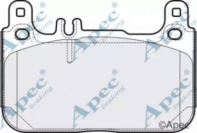 APEC BRAKING pad2053 -  Комплект тормозных колодок, дисковый тормоз